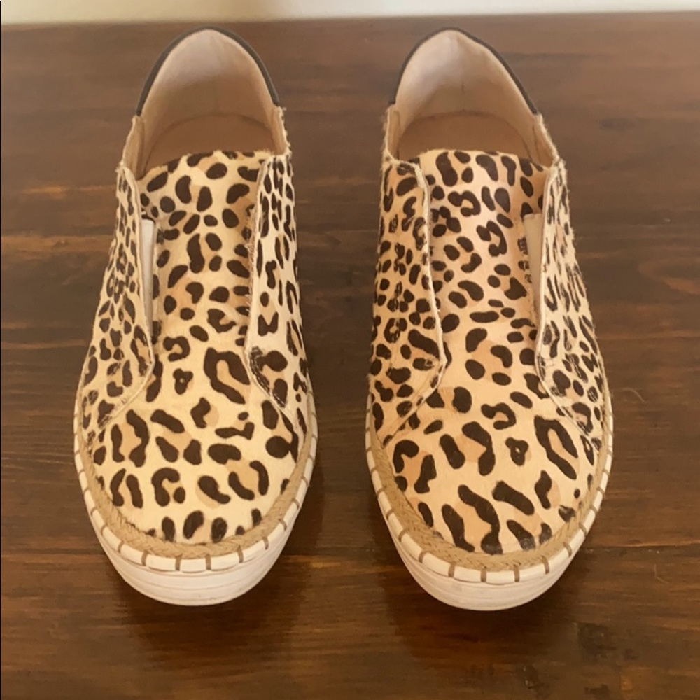 J Slides leopard shoes